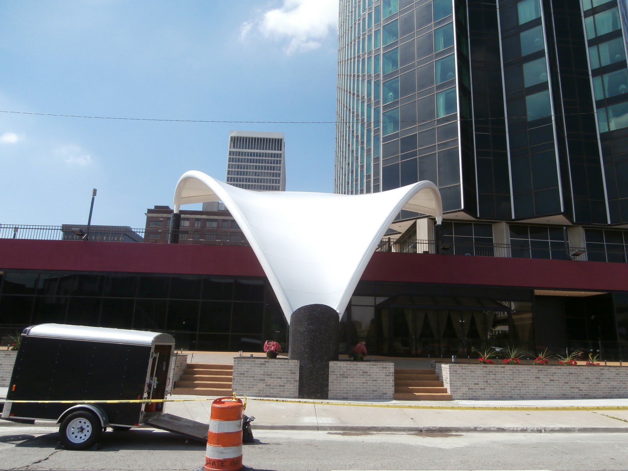 Crowne Plaza Tensile Entrance 