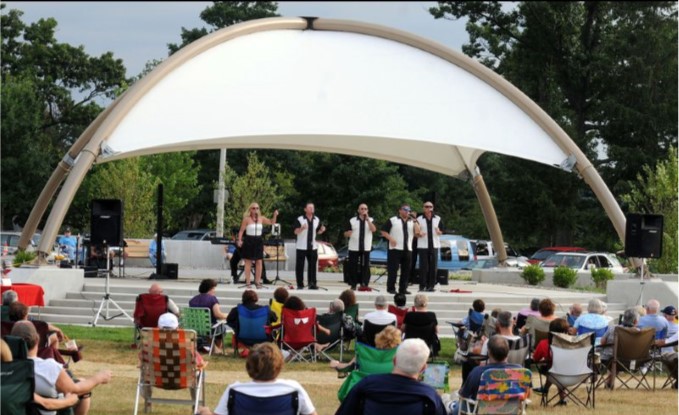 Forks Township Amphitheatre in use