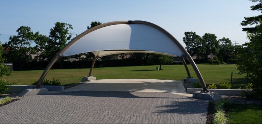 Forks Township Amphitheatre from walkway